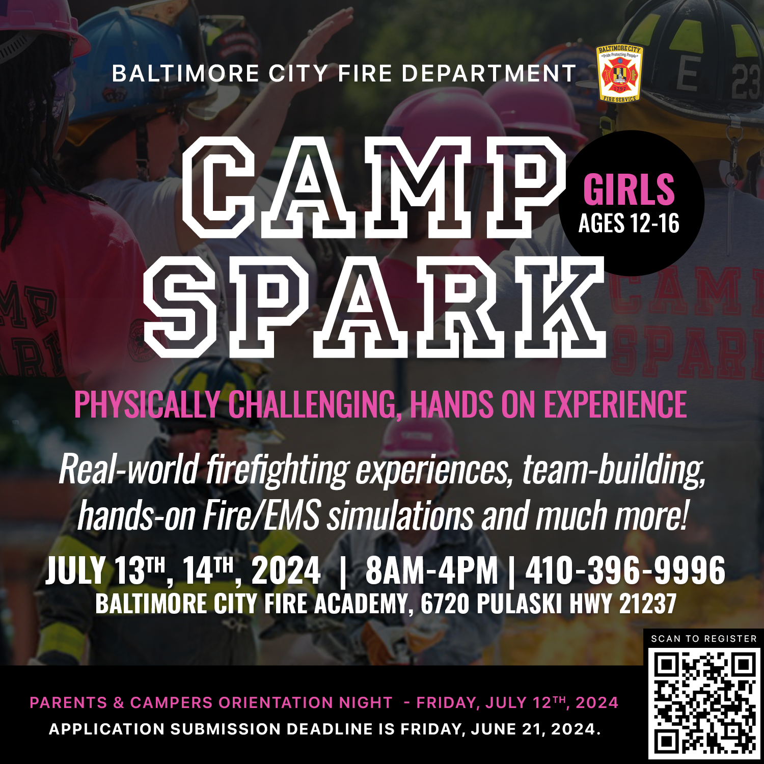 Camp Spark | Baltimore City Fire Department